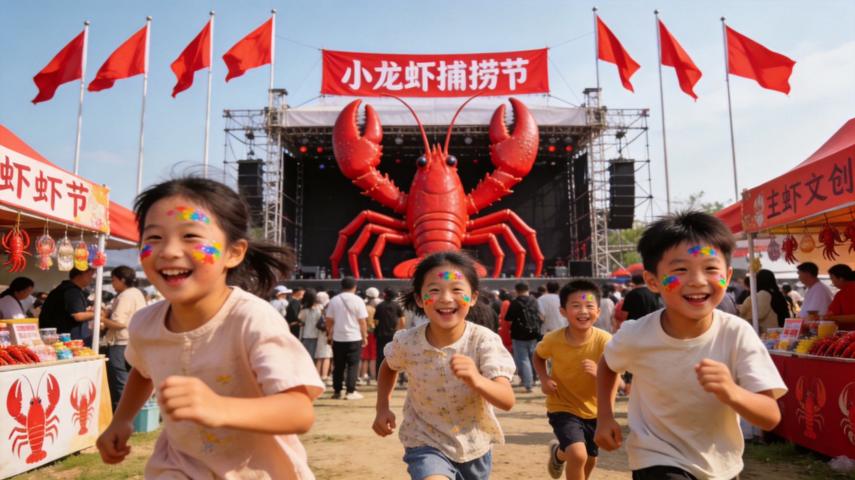 小龙虾捕捞节开幕现场